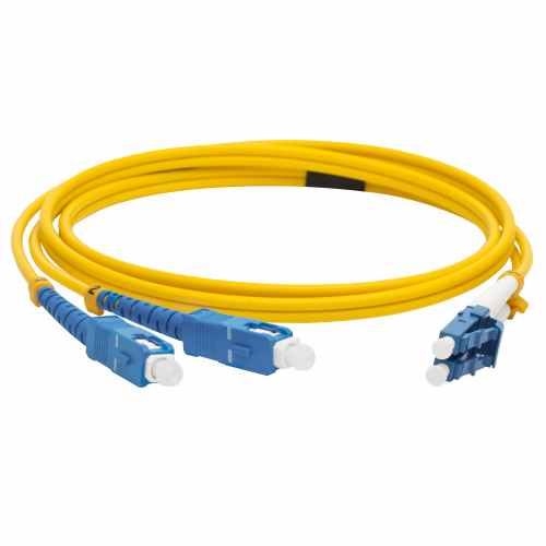 LANMASTER optical patch cord, LSZH, LC/UPC-SC/UPC, SM